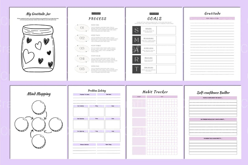 Life Coaching Planner for Personal Growth - CraftNest - Digital Crafting and Art