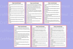 Prayer Prompts Guide for Inspiration - CraftNest - Digital Crafting and Art