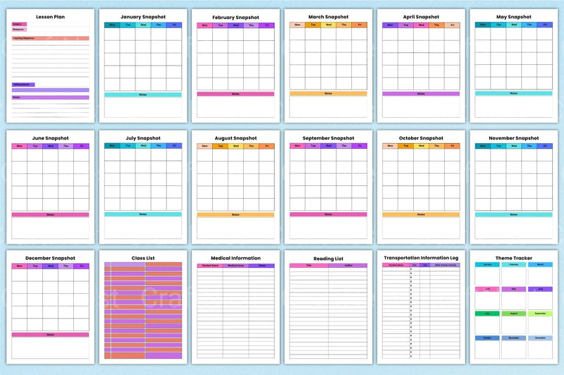Teacher Planner 2024: Organize Your Classroom Efficiently - CraftNest - Digital Crafting and Art