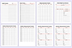 Weight Loss Planner - CraftNest - Digital Crafting and Art