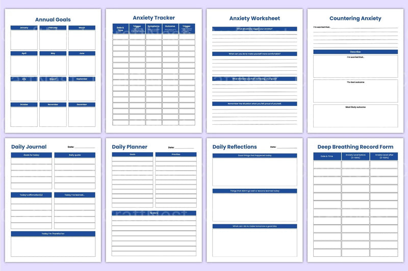 Mental Health Planner for Wellness and Self-Care - CraftNest - Digital Crafting and Art