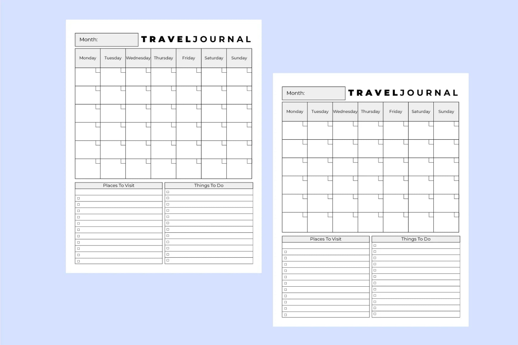 Travel Planner - CraftNest - Digital Crafting and Art