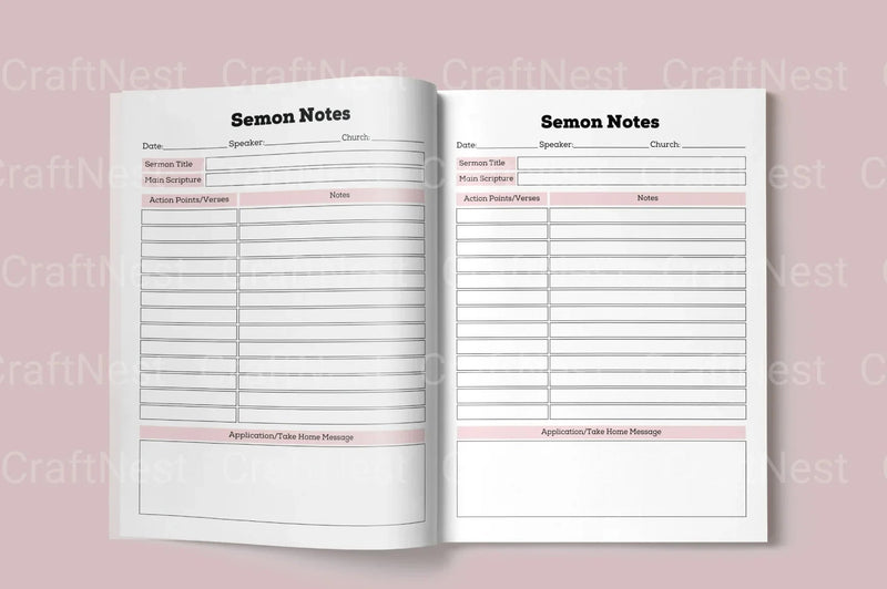 Sermon Notes: Key Insights and Reflections - CraftNest - Digital Crafting and Art