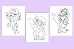 Cute Fairy Coloring Page - CraftNest - Digital Crafting and Art