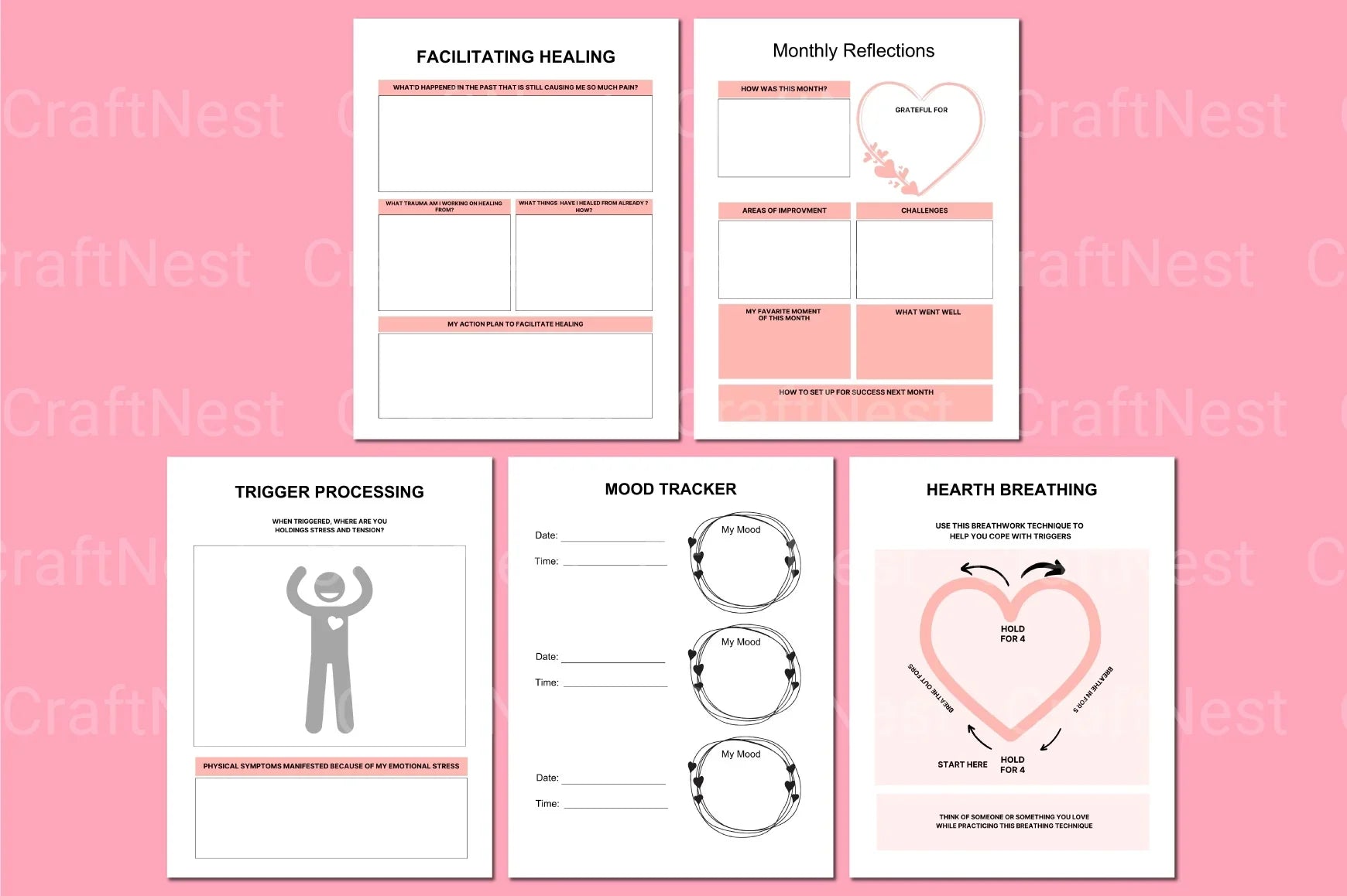 PTSD Recovery Workbook: A Comprehensive Guide - CraftNest - Digital Crafting and Art