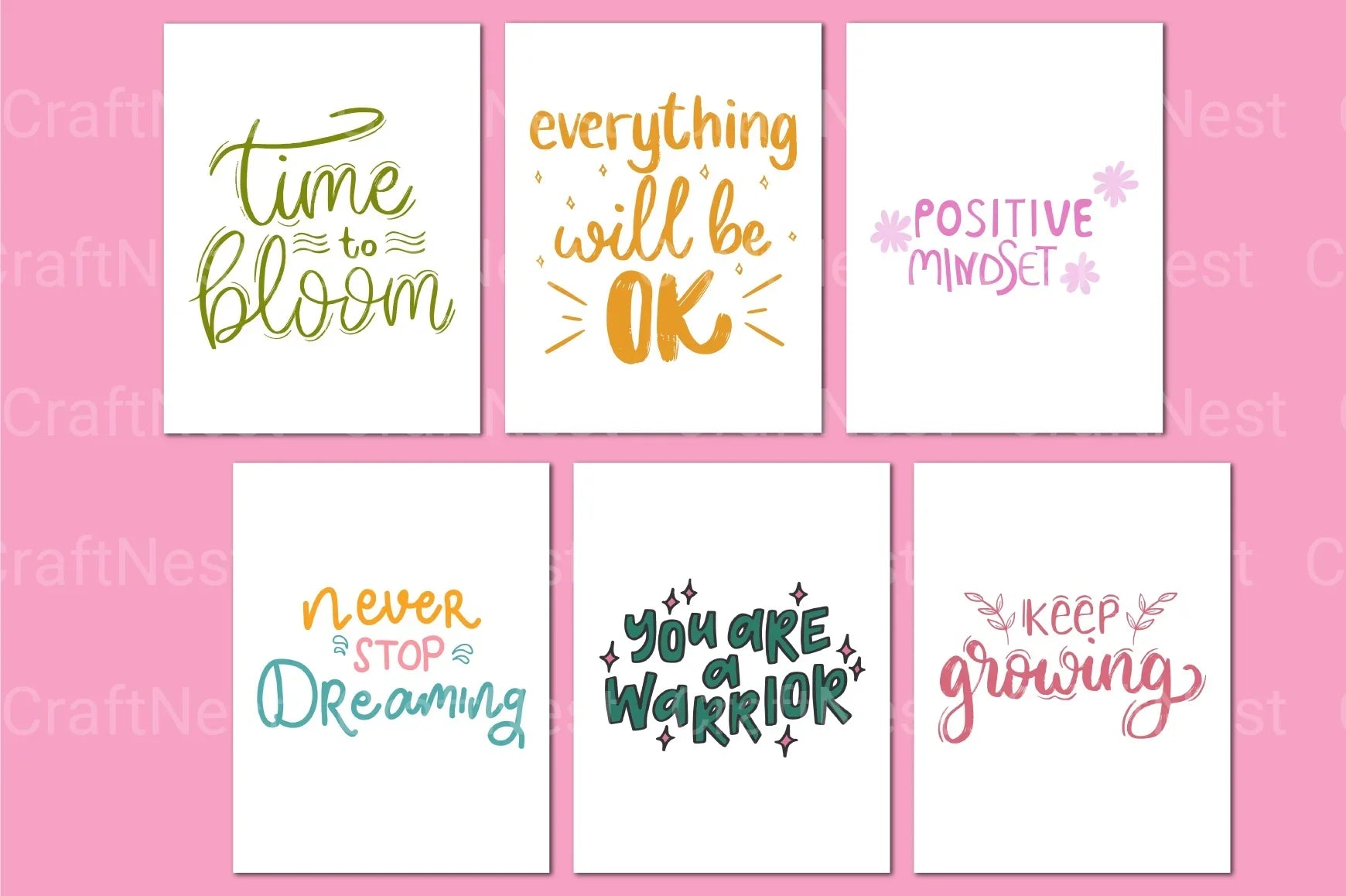 Kids Confidence and Positivity Affirmations - CraftNest - Digital Crafting and Art