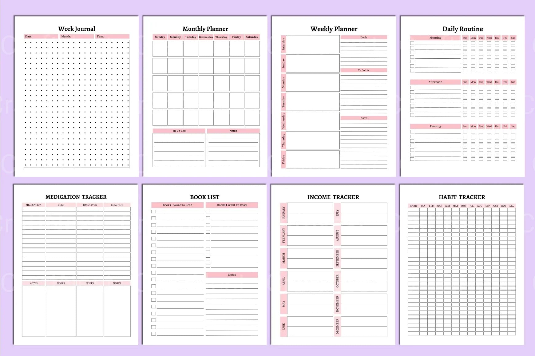 ADHD Life Planner for Effective Organization - CraftNest - Digital Crafting and Art