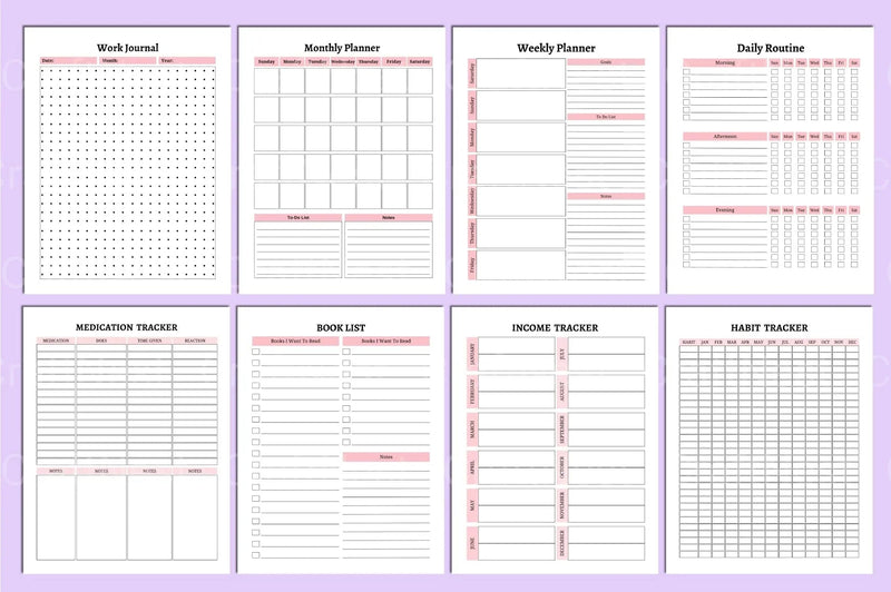 ADHD Life Planner for Effective Organization - CraftNest - Digital Crafting and Art