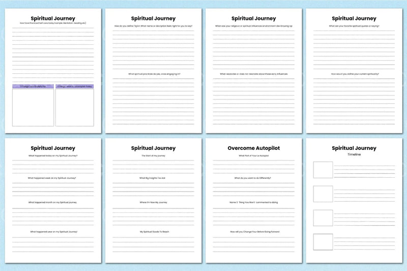 Spiritual Awakening Workbook for Personal Growth - CraftNest - Digital Crafting and Art