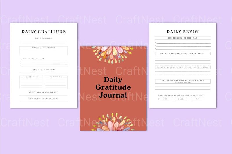 Daily Gratitude Journal - CraftNest - Digital Crafting and Art