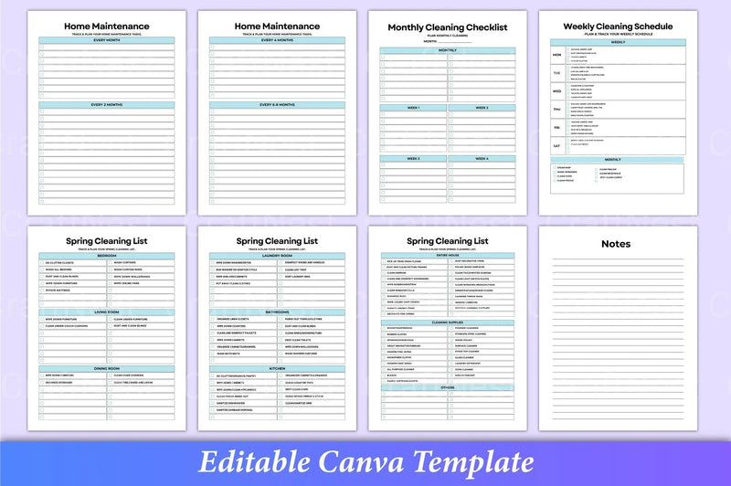 ADHD Cleaning Planner: Effective Organization Tool - CraftNest - Digital Crafting and Art