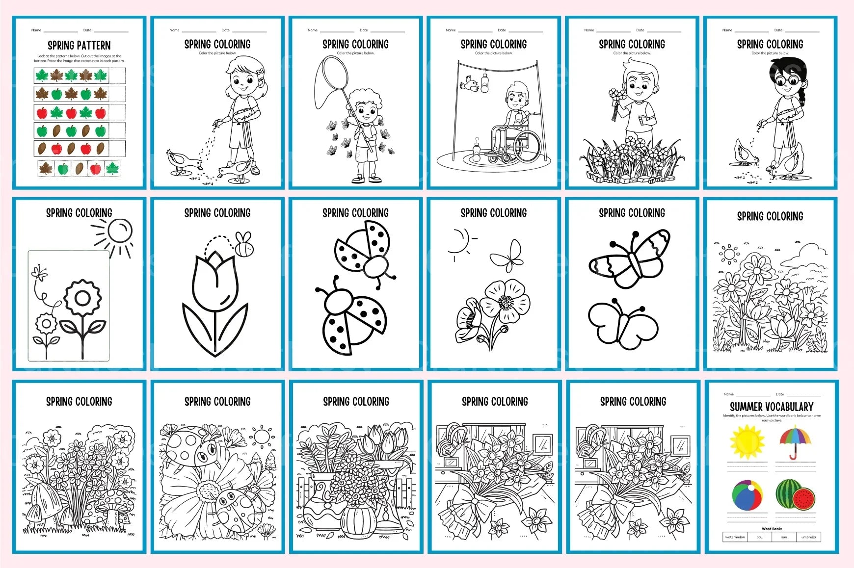 Spring Summer Workbook Collection - CraftNest - Digital Crafting and Art