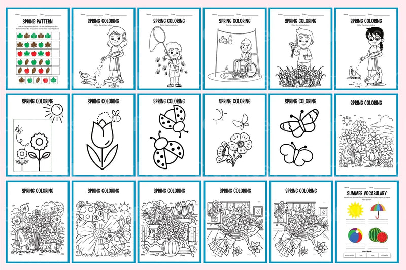 Spring Summer Workbook Collection - CraftNest - Digital Crafting and Art