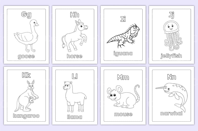 Animal Coloring Activity Book for Kids - CraftNest - Digital Crafting and Art