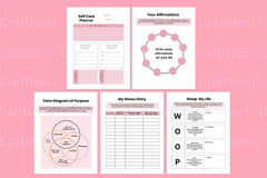 Growth Mindset Coaching Workbook - CraftNest - Digital Crafting and Art