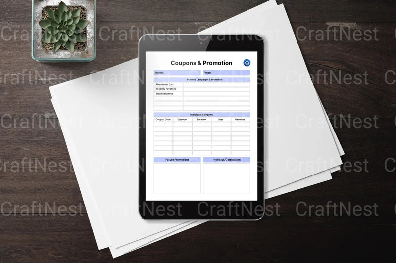 Online Business Planner - CraftNest - Digital Crafting and Art