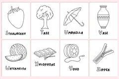 Alphabet Coloring Book for Kids - CraftNest - Digital Crafting and Art