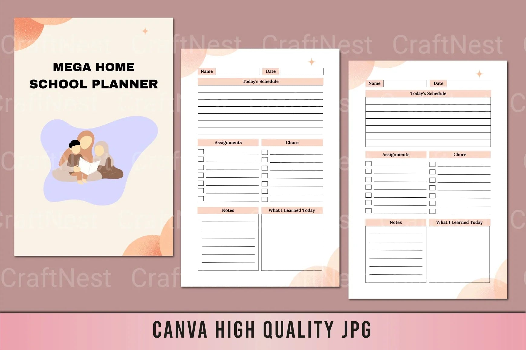 Mega Homeschool Planner - CraftNest - Digital Crafting and Art