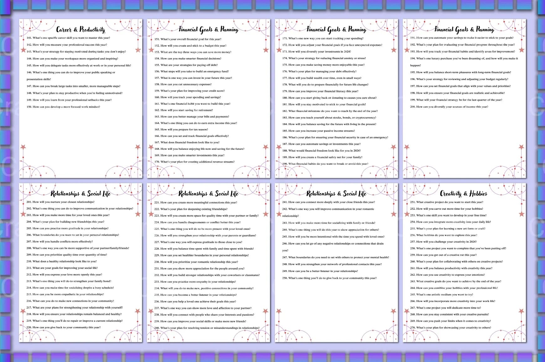 New Year Planner Prompts for Goal Setting - CraftNest - Digital Crafting and Art