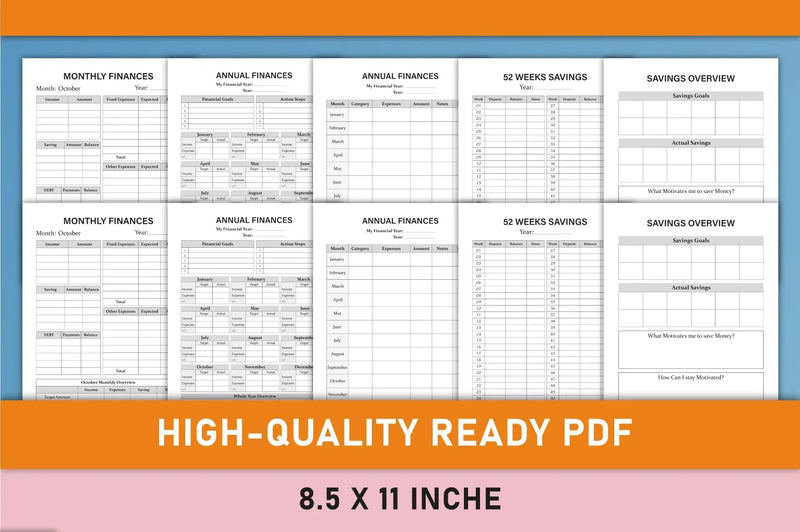 Finance Planner from 100 Planner - CraftNest - Digital Crafting and Art