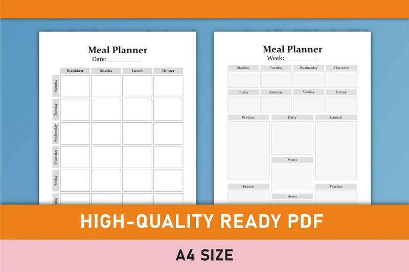 Meal Planner - CraftNest - Digital Crafting and Art