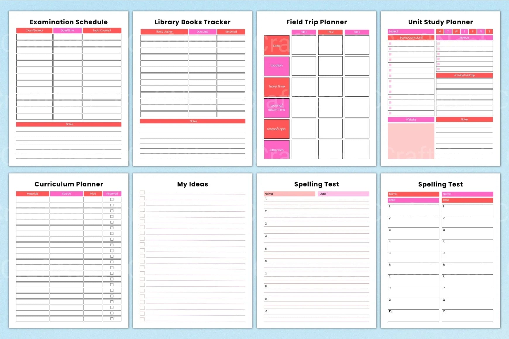 Ultimate Homeschool Planner for Effective Learning - CraftNest - Digital Crafting and Art