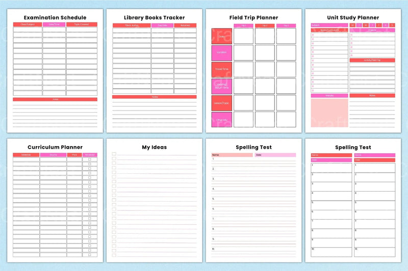 Ultimate Homeschool Planner for Effective Learning - CraftNest - Digital Crafting and Art