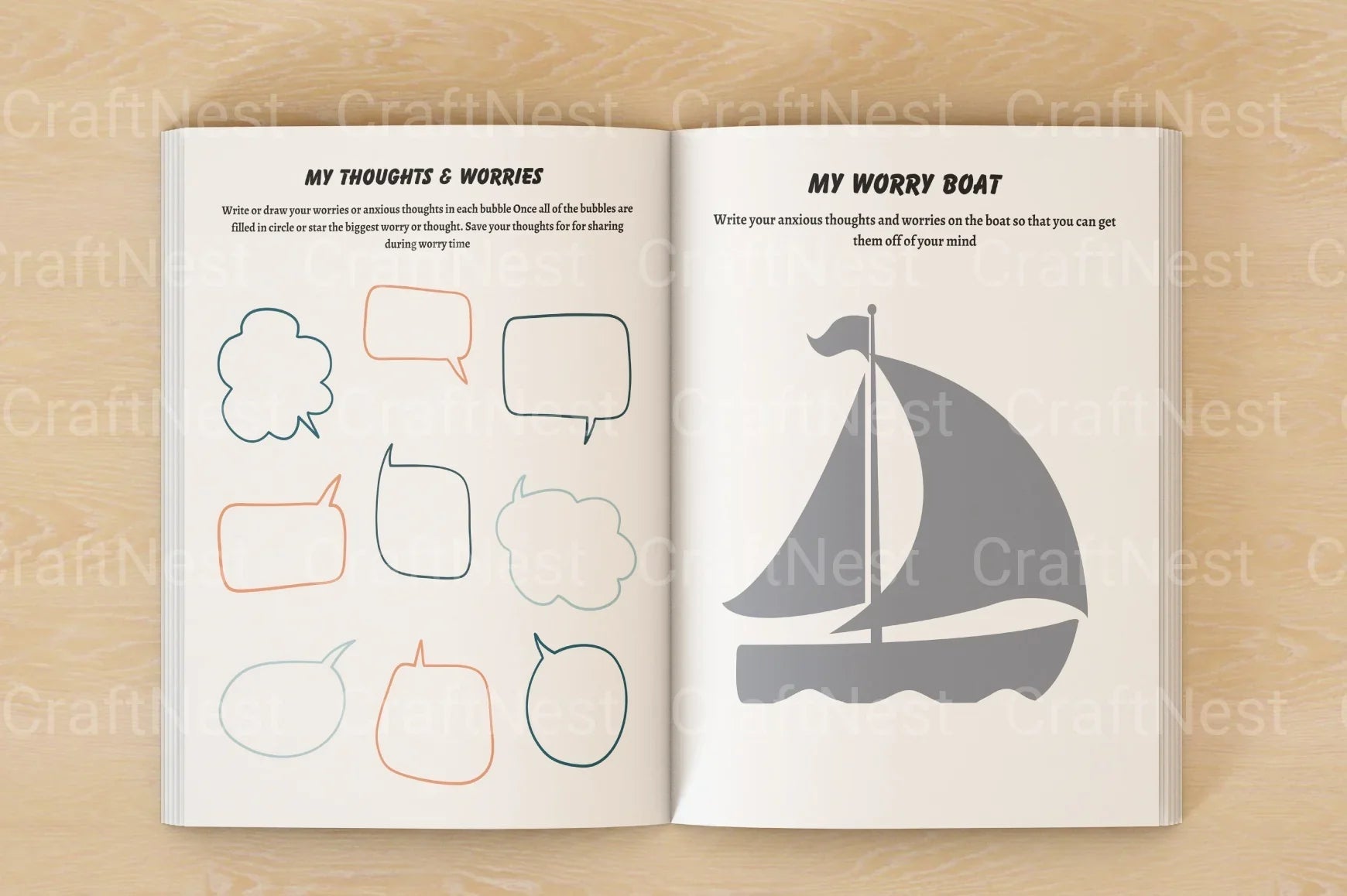 Self Control Activity Book for Kids - CraftNest - Digital Crafting and Art