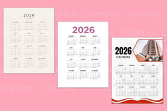 2024 Calendar Template - CraftNest - Digital Crafting and Art