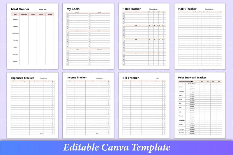 Ultimate Planner Template Canva - CraftNest - Digital Crafting and Art