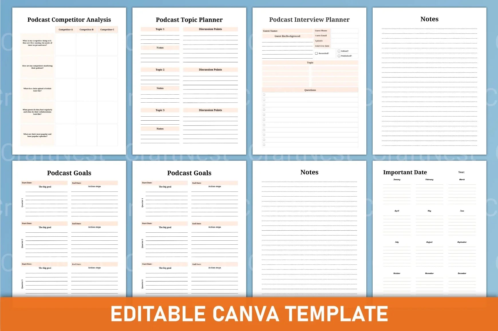 Ultimate Podcast Planner Guide - CraftNest - Digital Crafting and Art