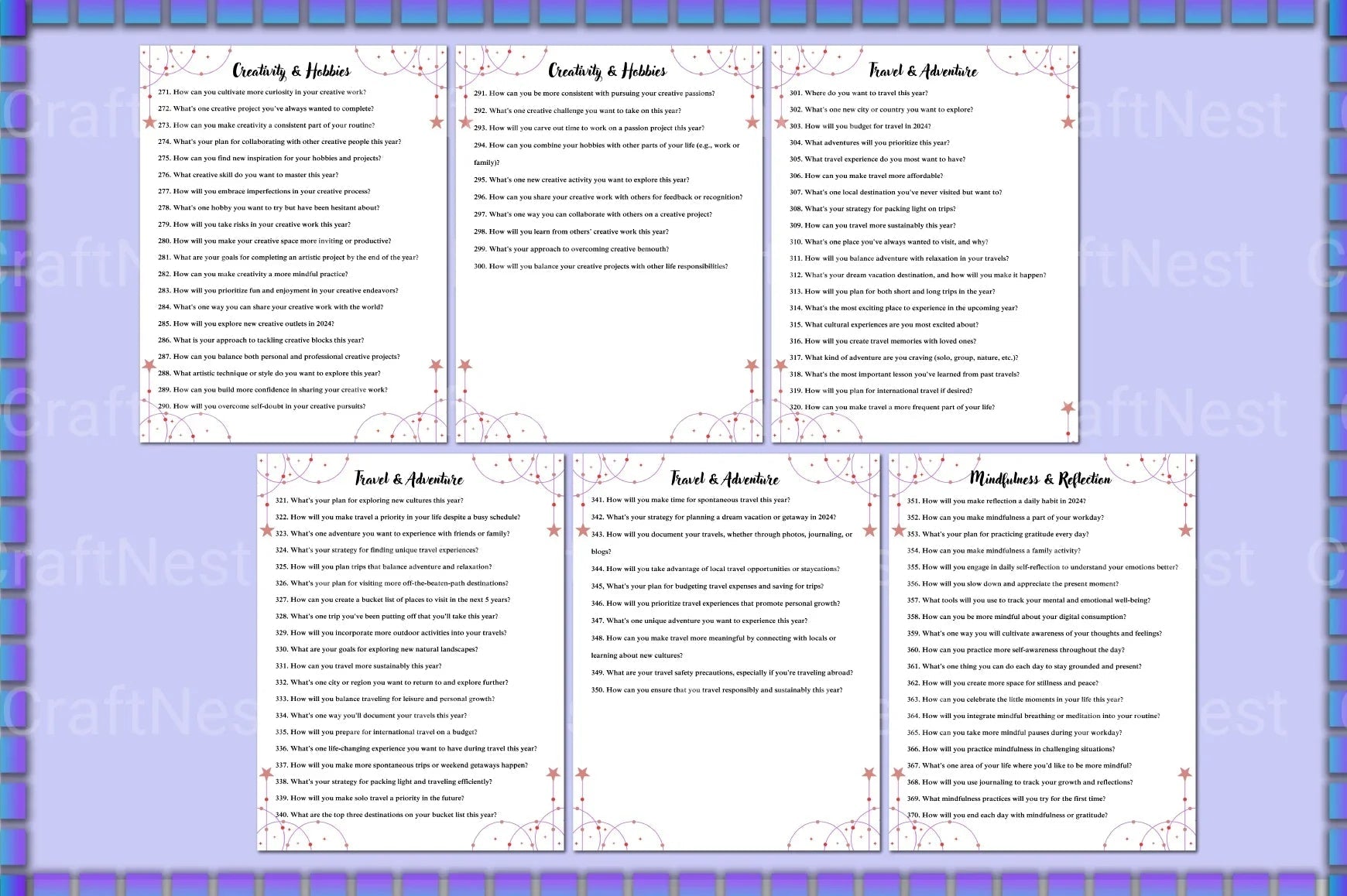 New Year Planner Prompts for Goal Setting - CraftNest - Digital Crafting and Art