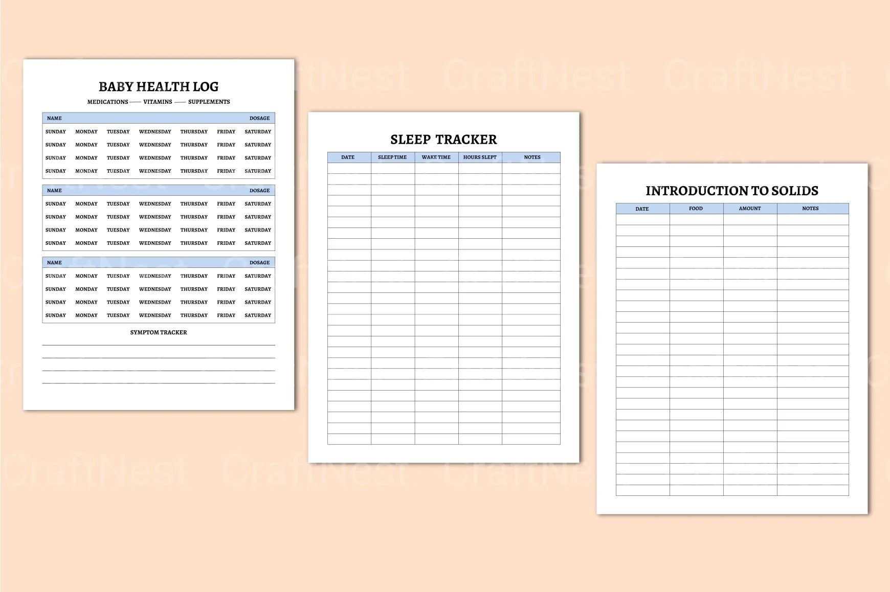 Newborn Planner Guide - CraftNest - Digital Crafting and Art