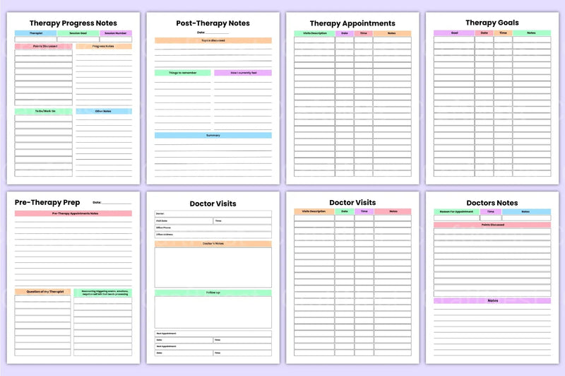 Therapy Healing Workbook for Personal Growth - CraftNest - Digital Crafting and Art