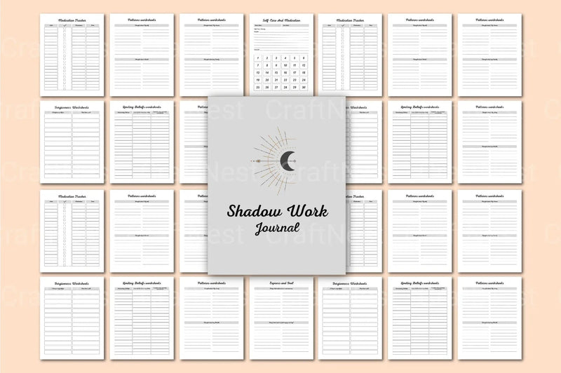 Shadow Work Canva Design - CraftNest - Digital Crafting and Art