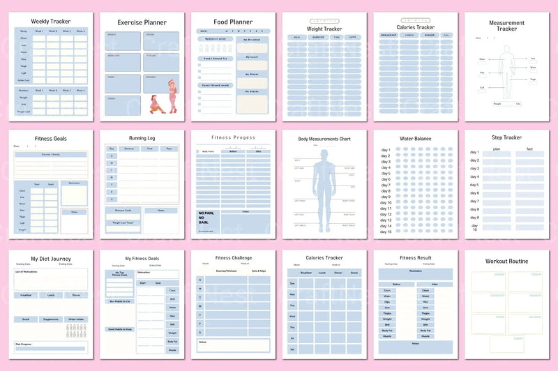 Fitness Planner Guide - CraftNest - Digital Crafting and Art