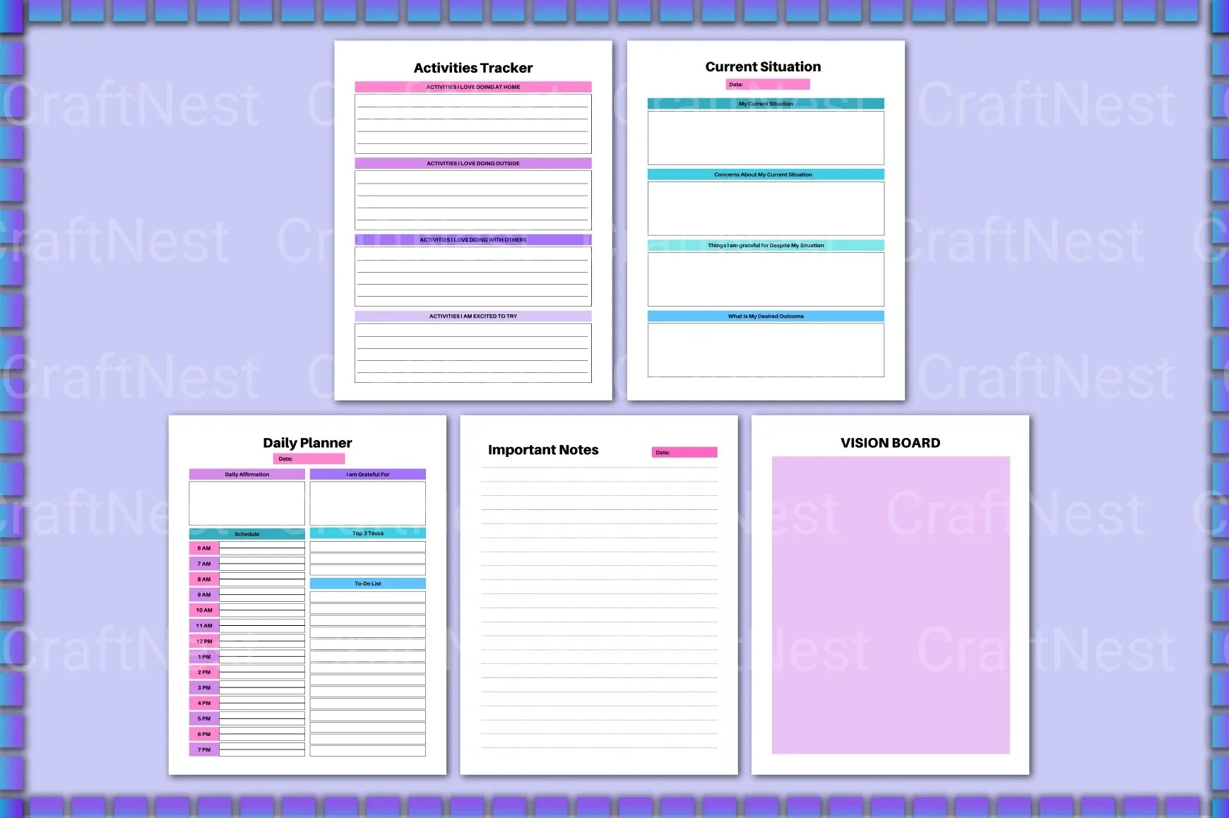 Depression Workbook: A Guide to Mental Wellness - CraftNest - Digital Crafting and Art