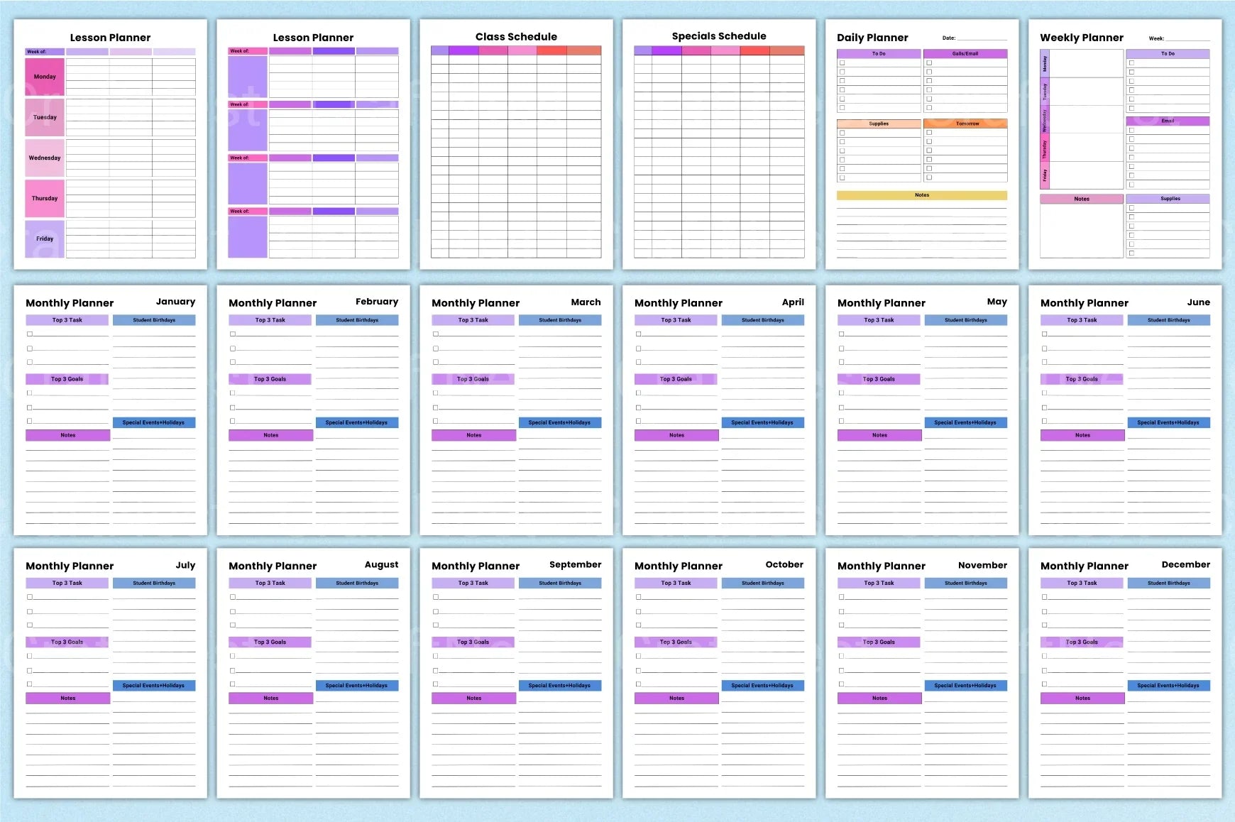 Teacher Planner 2024: Organize Your Classroom Efficiently - CraftNest - Digital Crafting and Art