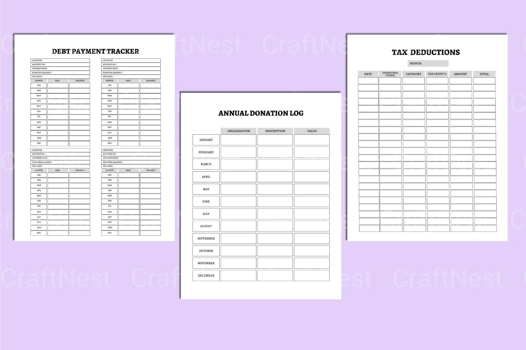 Money Mindset Planner for Financial Success - CraftNest - Digital Crafting and Art