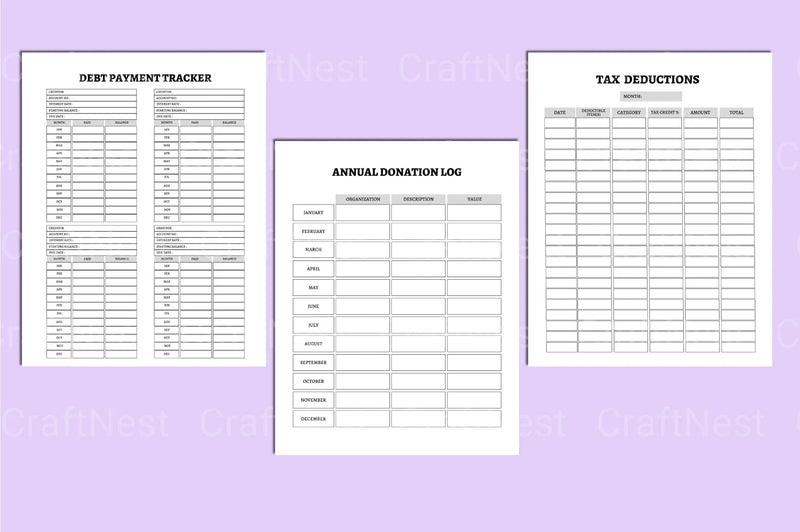 Money Mindset Planner for Financial Success - CraftNest - Digital Crafting and Art