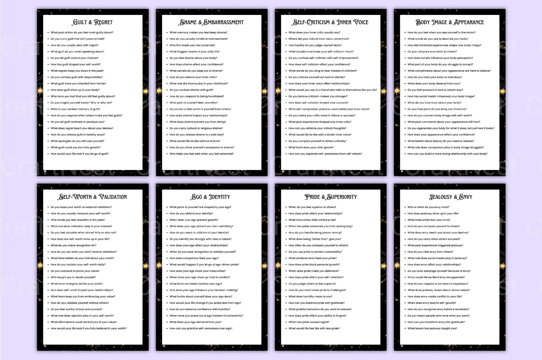Shadow Work Prompts for Personal Growth - CraftNest - Digital Crafting and Art