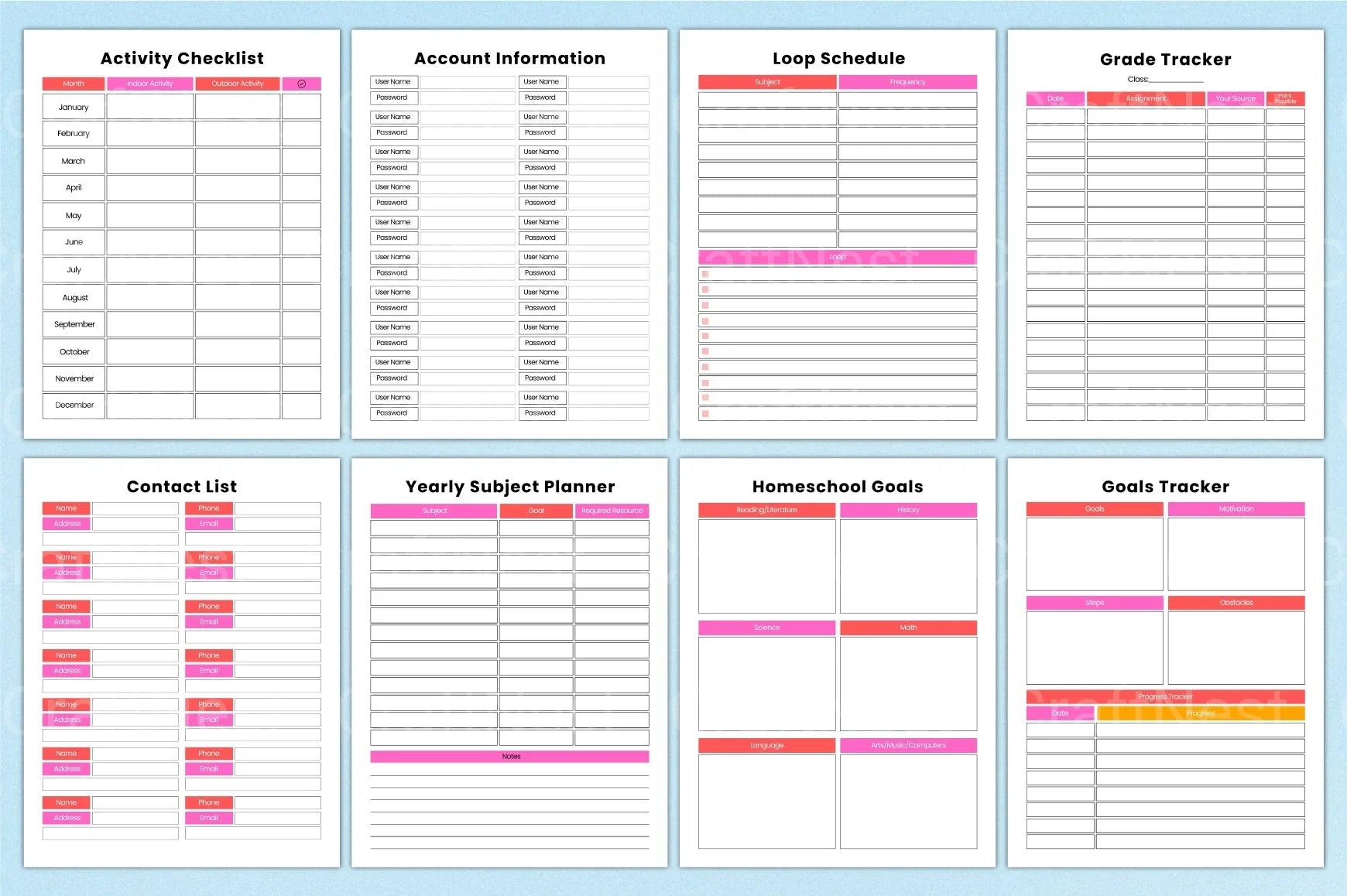 Ultimate Homeschool Planner for Effective Learning - CraftNest - Digital Crafting and Art