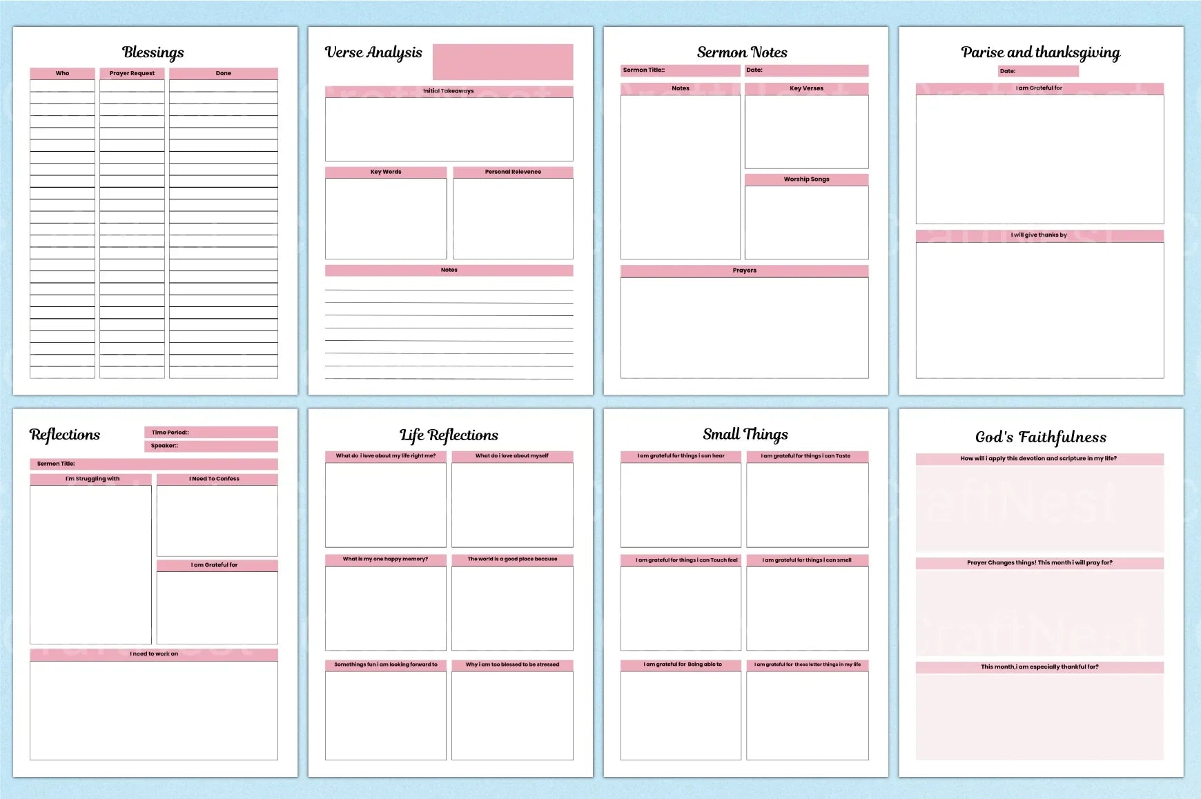 Devotional Planner for Spiritual Growth - CraftNest - Digital Crafting and Art