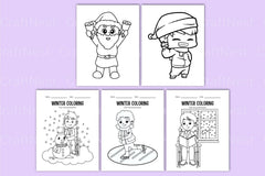 Winter Activity Coloring Book for Kids - CraftNest - Digital Crafting and Art