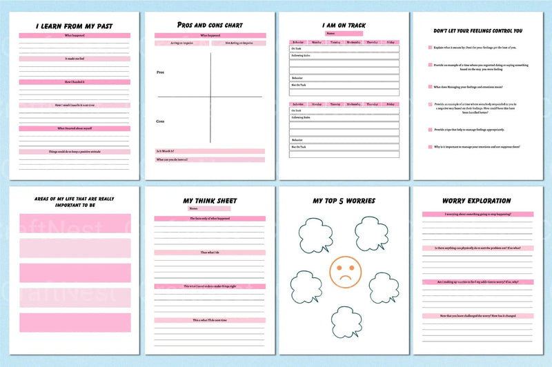 Self Control Activity Book for Kids - CraftNest - Digital Crafting and Art
