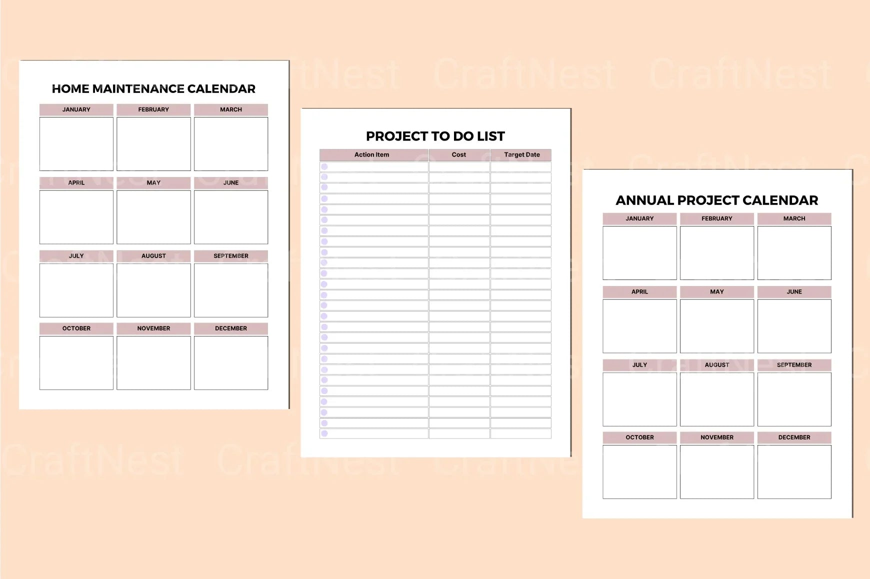 Home Maintenance Planner Guide - CraftNest - Digital Crafting and Art