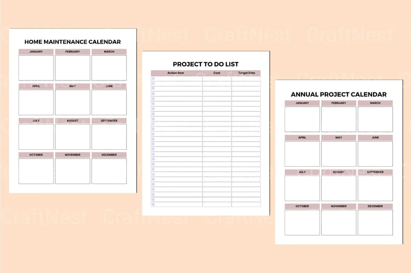 Home Maintenance Planner Guide - CraftNest - Digital Crafting and Art