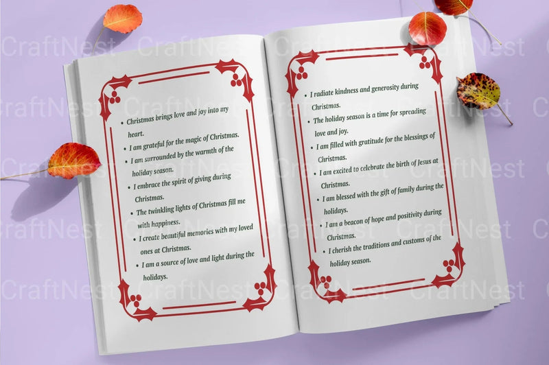 500 Christmas Positive Affirmations - CraftNest - Digital Crafting and Art