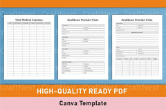 Medical Planner Template - CraftNest - Digital Crafting and Art
