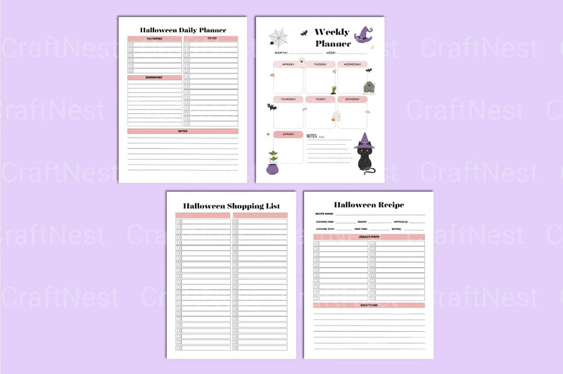 Halloween Planner Guide - CraftNest - Digital Crafting and Art